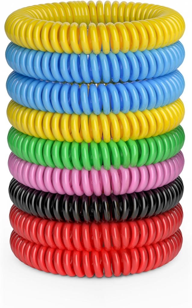 12 Pack Mosquito Armbanden, Mosquito Bands voor volwassenen en kinderen met individueel verpakt & DEET Gratis, natuurlijke en waterdichte polsbandjes Citronella Armbanden voor Camping Wandelen