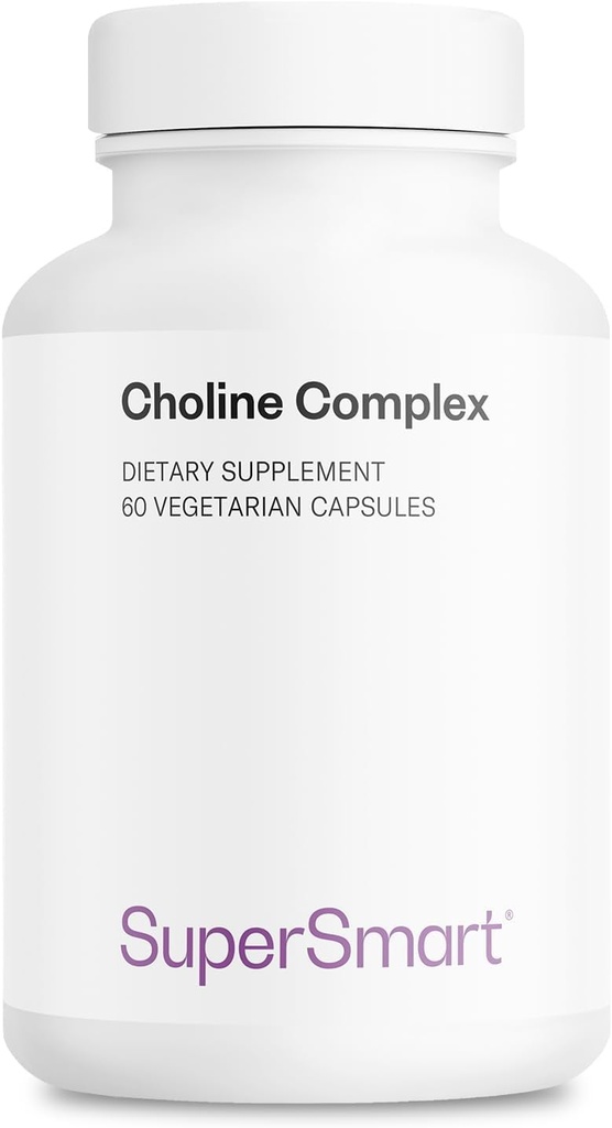 Supersmart - Choline Complex (gepatenteerde en hoge sterkte) - met Choline Bitrate, GPC Choline & CDP Choline - High Potency Choline Supplementen 