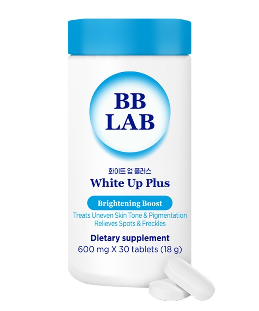 BB LAB White Up Plus Advanced Supplement voor huidondersteuning, Koreaanse Glutathion, L-Cystine, Vitamine C, donkere vlekken & Acne huid