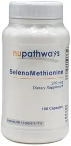 SelenoMethionine 100 Capsules Bevat 200 mcg biologisch beschikbaar Selenium per capsule.