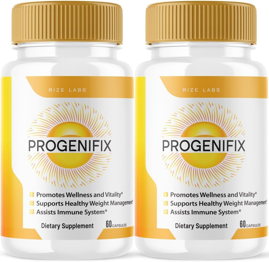 rize labs (2 Pack) Progenifix gewichtsverlies Supplement, Progenifix Capsules Total Body Wellness, Progenifix Healthy Lifestyle for Happier Life, Progenifix Reviews (120 Capsules)