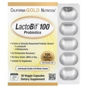California Gold Nutrition LactoBif Probiotica, 100 Bllion CFU, 8 Actief en klinisch onderzocht Probiotische Strains, Sugar-Free, Vegetarisch, Individueel Dubbelfolie Blisterverzegeld, 30 Veggie Capsules