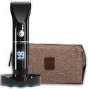 De Beard Club Trimmer voor mannen met reistas - Elektrische Cordless Oplaadbare Baard & Hair Trimmer - High Power 7000 RPM - 8 Color Guides 45 Unieke Trim Lengtes - Reizen Lock