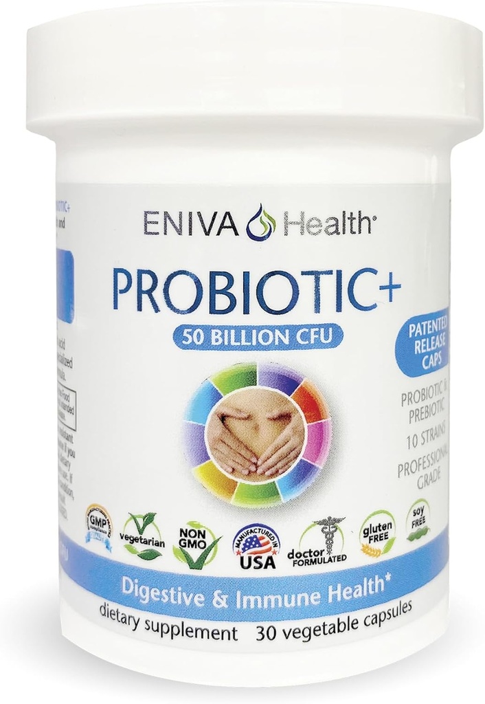 Eniva Health Probiotic with Prebiotic 10 Strains  Geen vulstoffen