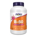 NOW Supplementen, Vitamine B-50, Energieproductie*, Zenuwstelselgezondheid*, 250 Veg Capsules