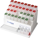Medcenter Monthly Pill Box Organizer, 4 keer per dag, grote 31 dagelijkse pillen kisten met supplementen voor vitamines, supplementen, medicijnen, 31 dagen pil Organizer