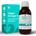 Vegan Omega 3 Liquid, van Microalgen, 800mg van EPA DHA, met vitamine D3, ondersteunt hart, hersenen en ooggezondheid, natuurlijke visolie alternatief, Verenigd Koninkrijk gemaakt, ongearomatiseerd