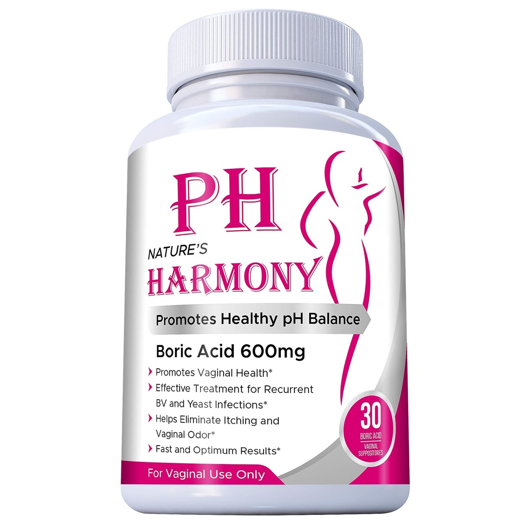 PURE PLANT HOME Boorzuur Suggesties Nature's Harmony 30 Tel 600 mg 100% Pure Made in USA
