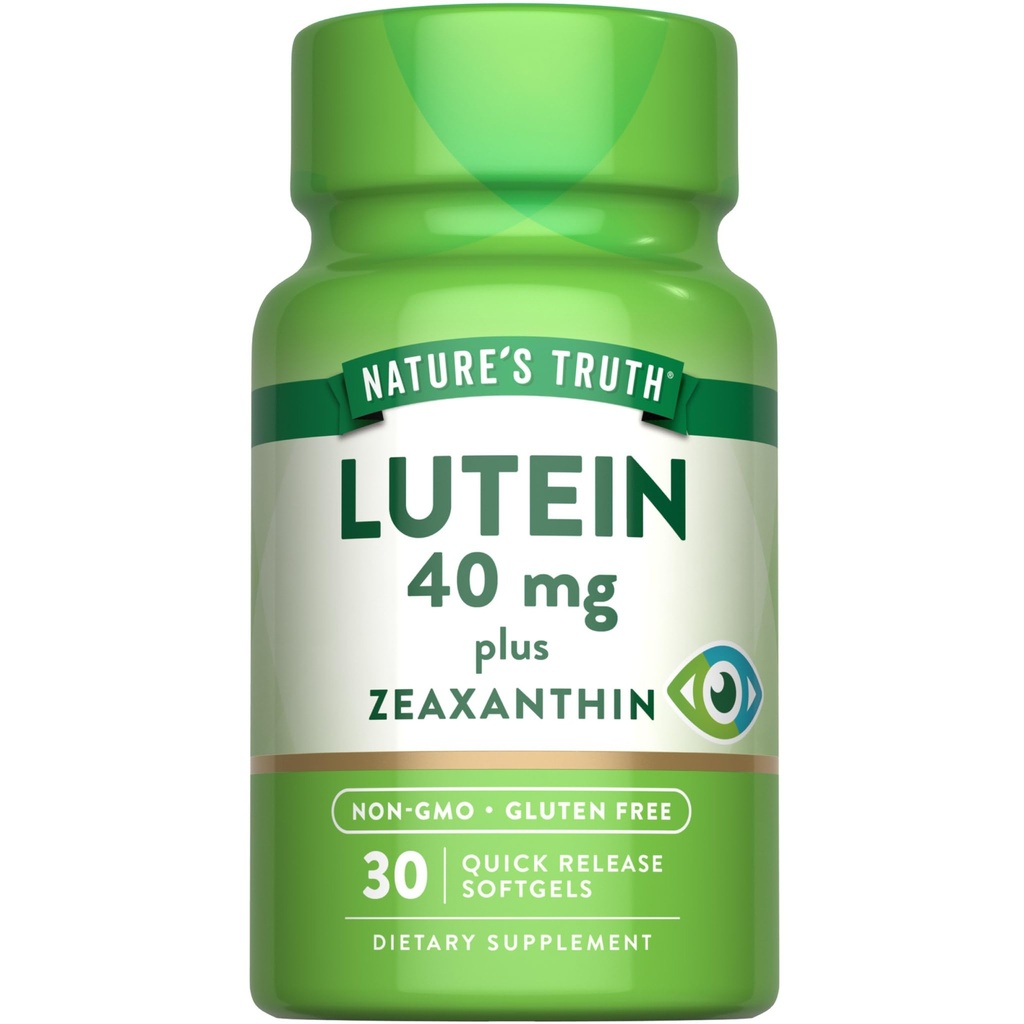 Nature's Truth Lutein and Zeault Supplement 40mg 