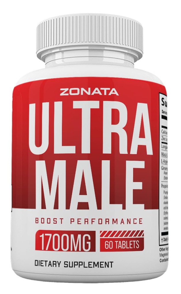 Zonata Ultra Male Pills, Power Ultra Male Supplement Advanced Formula, 60 Count