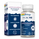 SOLARAY Ashwagandha Capsules 18X Absorptie - Ashwagandha Root and Leaf Extract 240 mg - Occasional Stress Relief and Mood Support Supplement - Vegan, 60 dagen garantie - 30 porties, 30 VegCaps