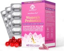 Nutrielebrity NutriFlora-Pro Probiotica voor vrouwen - Ondersteuning Vaginale, Urinaire Gezondheid, Immuunsysteem Digestieve Systeem Ondersteuning, Cranberry Pillen Supplement, 10 miljard CFU 6 Strains (30 Caps) - 2 Pack