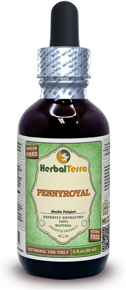 Pennyroyal (Mentha Pulegium) Glyceriet, Organisch gedroogd Kruidenalcoholvrije vloeistof Extract 2 oz