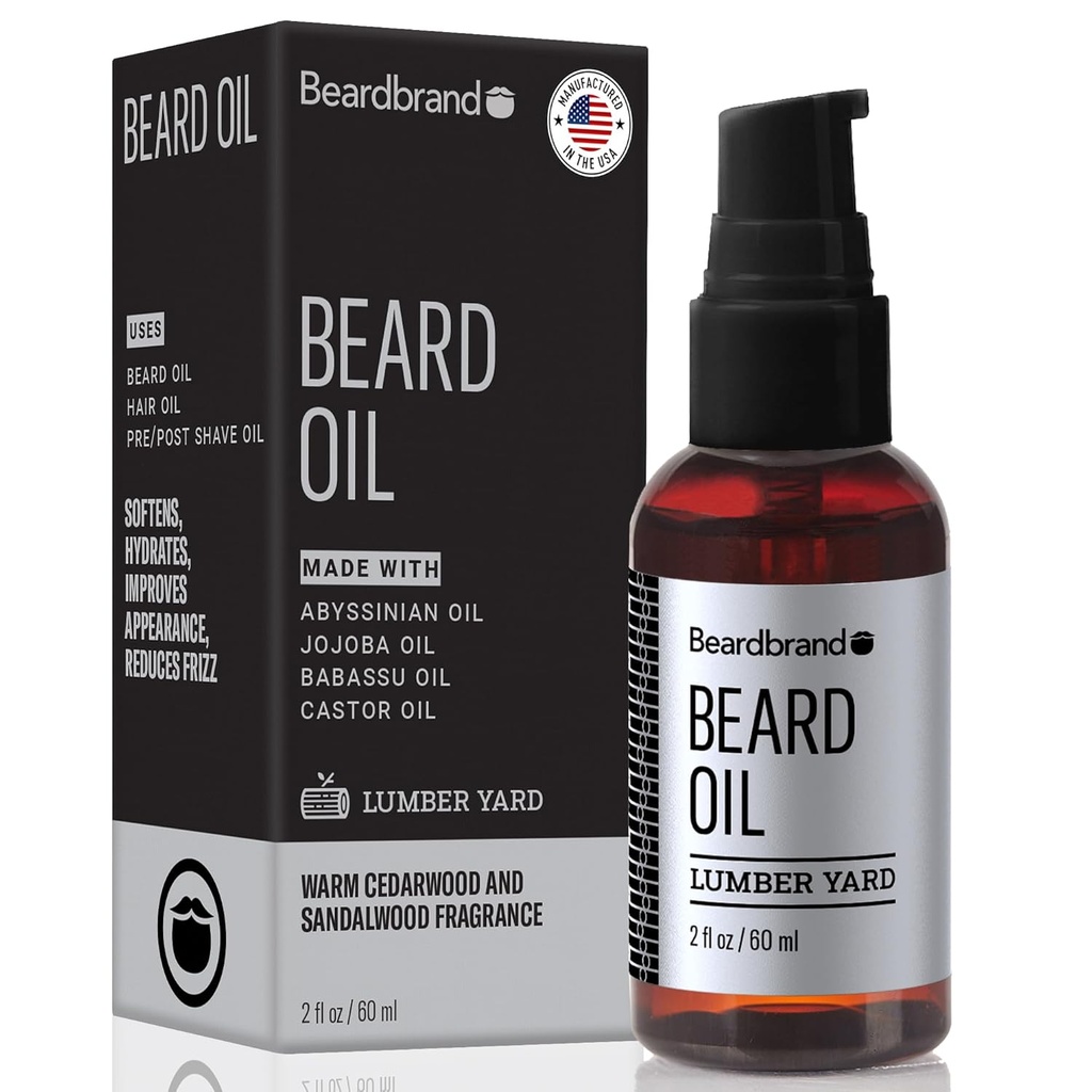 Baardbrand Baardolie voor mannen met Jojoba & Vitamine E 