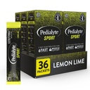 Pedialyte Sport Electrolyte poeder, snelle hydratatie met 5 belangrijke elektrolyten voor spierondersteuning voor, tijdens, & Na de oefening, Lemon Lime, 0,49-oz Packets (36 Tellen)