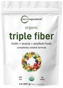 Micro Ingrediënten Biologische Triple Fiber Powder, 2lb Natural Prebiotic to Support Digestief & Gut Health 