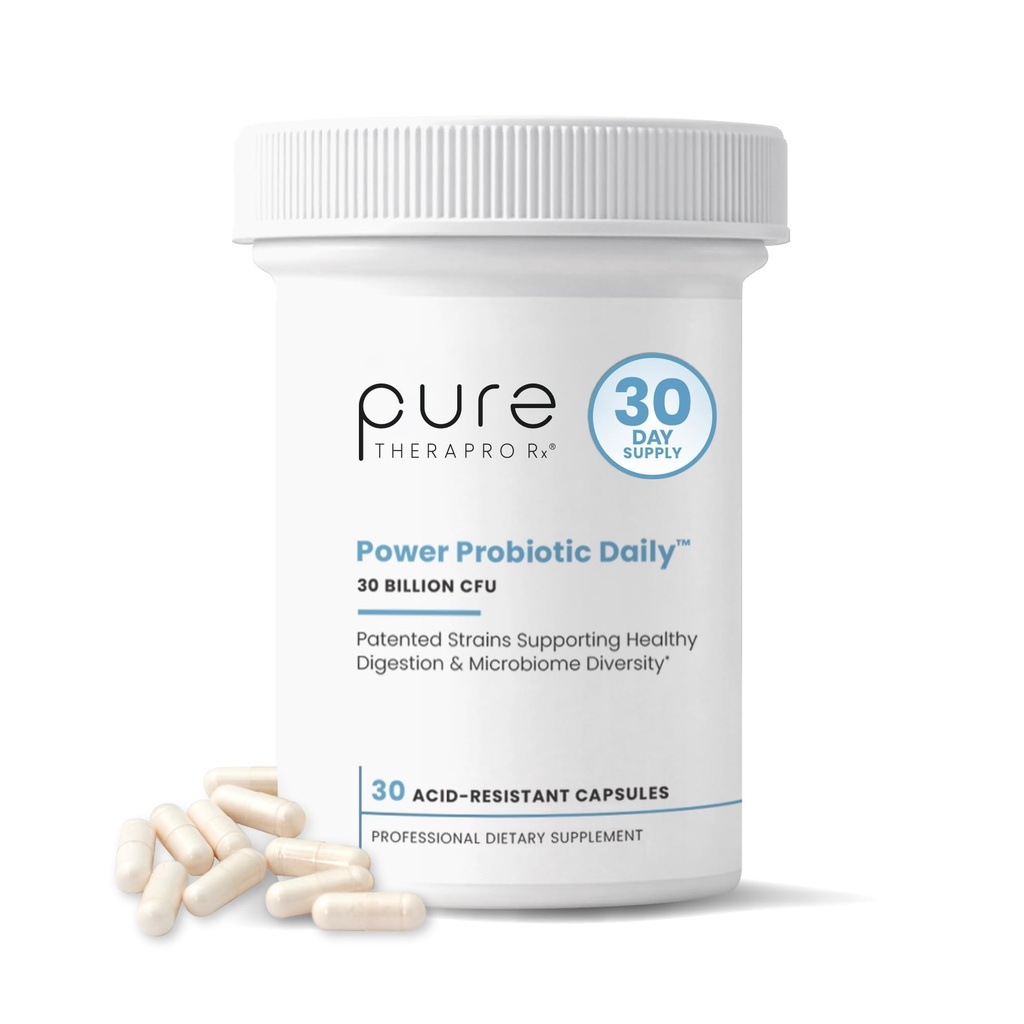 Power Probiotic Daily - 30 Acid-Resistant Capsules 4 Proven Strains - 30 miljard CFU/Capsule 
