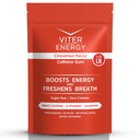Viter Energy Cafeïnated Gum 60mg Cafeïne, B Vitaminen, Guarana, Suikervrij. (Cinnamon, 8oz, Bulk Bag)