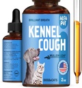 Hondenhoestbehandeling Liquid • Kennel Hoest voor honden en katten • voor ademen tijdens alle levenscyclus • Marshmallow Root + Mullein Leaf in The Composition • Natural Supplement for All Rass • 2 Oz