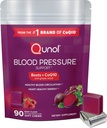 Qunol bieten Kauwen voor bloeddruk ondersteuning, 3 in 1 bieten + CoQ10 + druivenzaad Extract, Ondersteunt gezonde bloedcirculatie en hart gezonde energie, 90 Kauwen