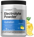 Horbäach Electrolytes Poudre de 16 oz, 130 portions Supplément d'hydratation Végétarien, Keto-Amiendly, non-OGM, formule sans gluten