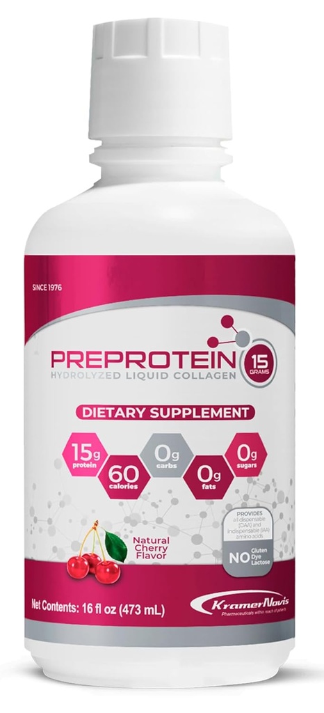 Preprotein 15® Liquid Hydrolyzed Collageen Peptides Protein (16 FL Oz) 