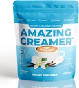 Superfoods Company Amazing Creamer with Collageen - Keto Creamer-Hyaluronic Acid & MCT Oil - Brain Boost & Curbs Cravings - Ondersteunt gezonde huid en haar - Diet-Friendly [30 Servings] [Vanilla]