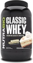 NutraBio Classic Wei Proteïne Poeder- 25G Proteïne per schep - Vol-Spectrum Aminozuur Profiel - Geen fillers, kunstmatige kleuren, conserveringsmiddelen - (Banana Cream Pie, 2 pond)