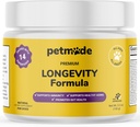 Turkey staart paddo voor honden - Hondenvitaminen en supplementen - Prebiotica & Probiotica voor de levensduur, Immune Support & Digestie - met Chlorella, Dandelion Root, Vitamine E & Meer- 5.3 Oz