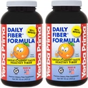 Yerba Prima Daily Fiber Formula 16 oz (pakket van 2) - Premium Dieet Fiber Supplement, Non-GMO, Glutenvrij, Made in The USA, Orange Flavor
