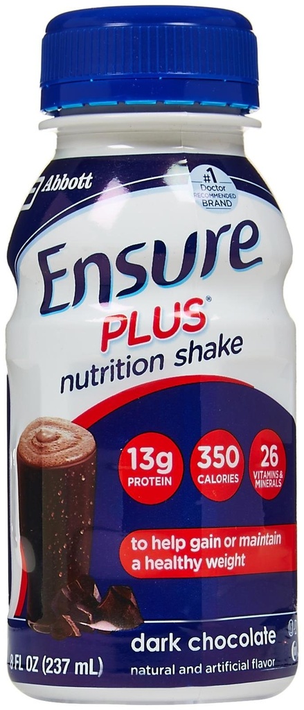 Zorg ervoor dat Plus Nutriton Shake Dark Chocolate - 6 PK