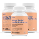 Curist Generieke Levocetiizine Dihydrochloride 5 mg Bulk (270 tabletten), Allergie pillen, 24 uur Allergie Relief - Allergie Geneeskunde (3 verpakkingen van 90 tabletten)