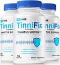 (3 Pack) Tinnifix Capsules - Advanced Hearing Support Formula, Tinnifix Pillen om gezond gehoor te behouden, Alle natuurlijke Tinnifix voor volledige oorgezondheid, Officiële Tinni Fix Review (180 Capsules)