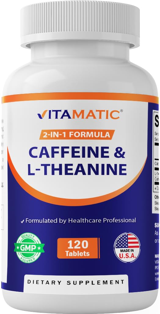 Vitamatic L-Theanine 200mg met Cafeïne 100mg 