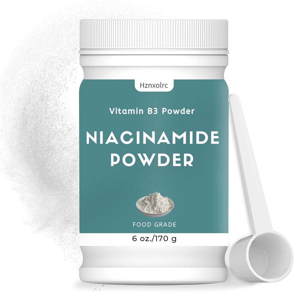 6 oz Niacinamidepoeder, 100% zuiver Niacinpoeder, Voeg toe aan Shakes, Juices en Smoothies voor optimale gezondheid