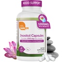 Zahler Inositol Supplement Capsules 1000mg - Mood & Zenuwstelsel ondersteunende supplementen voor vrouwen - Hormone balans & gezonde ovariële functie - Kosjer, Glutenvrij, Zuivelvrij - 120 Tel.
