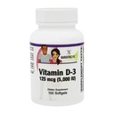 BariatricPal Vitamine D-3 125mcg (5000 IE) - Gemakkelijk doorslikken Vegetarische Softgels (100ct fles)