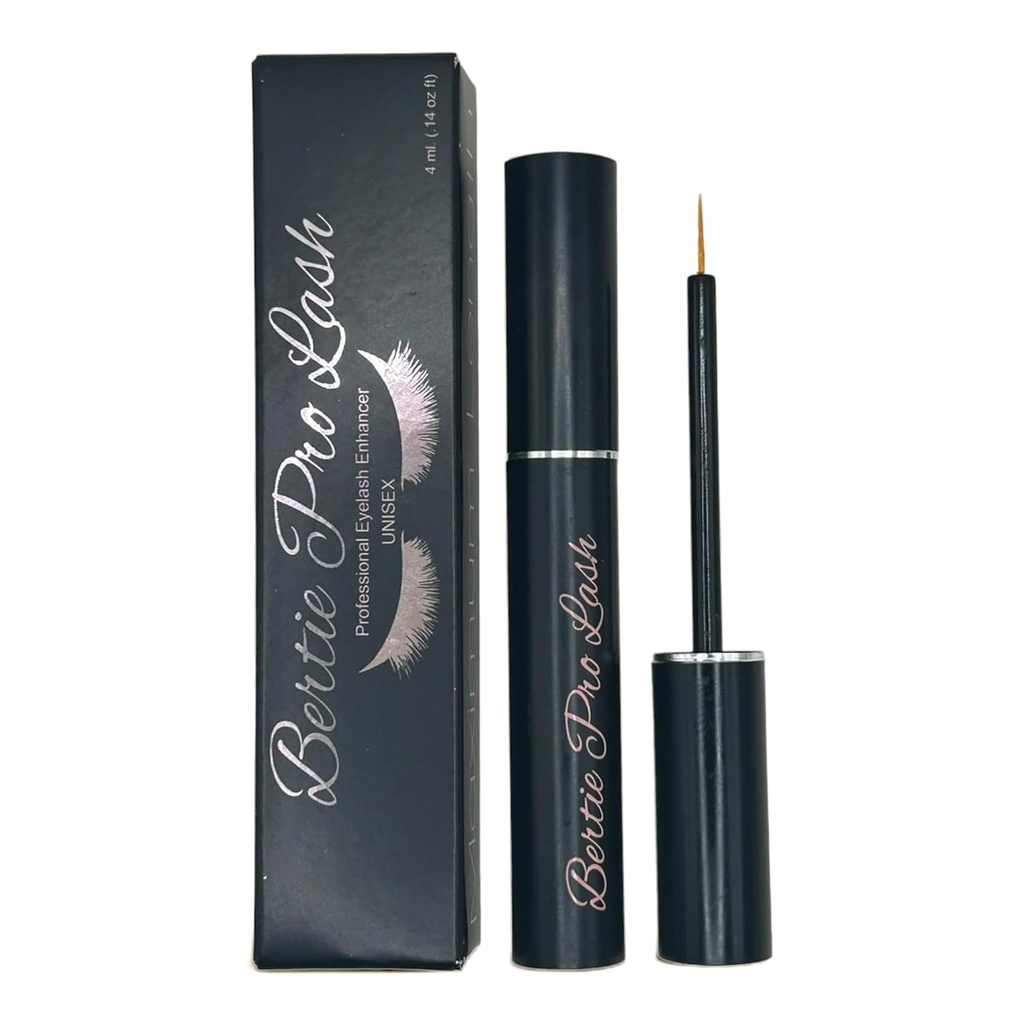 Bertie Pro Lash Verbeteren van de wimper en wenkbrauw groei haarserum (4ml) Premium Make Up Vegan & Cruelty-Free Treatment voor natuurlijke wimpers, uitbreidingen en wenkbrauwen.