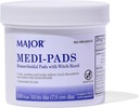 MAJOR Medi-Pads - Hemorrhoidal Hygienic Cleansing Witch Hazel Pads - Koeling Relief with Aloë - 100 Tel Jar (1 Pack)