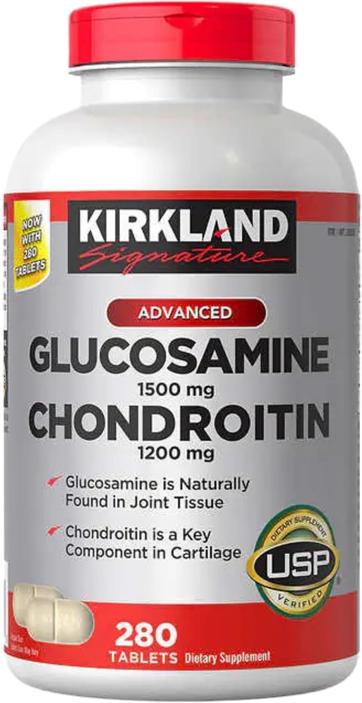 Kirkland Signature Glucosamine & Chondroitin, 280 tabletten