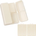 FYY Daily Pill Organizer,2 Stuks 7 Compartments Portable Pill Case Travel Pill Organizer,[Folding Design] Pill Box voor Purse Pocket te houden vitamines, Cod Lever Olie, Complementen en Medicatie-White