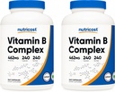 Nutricost High Potency Vitamine B Complex 462mg, 240 Capsules (2 flessen) - met vitamine C