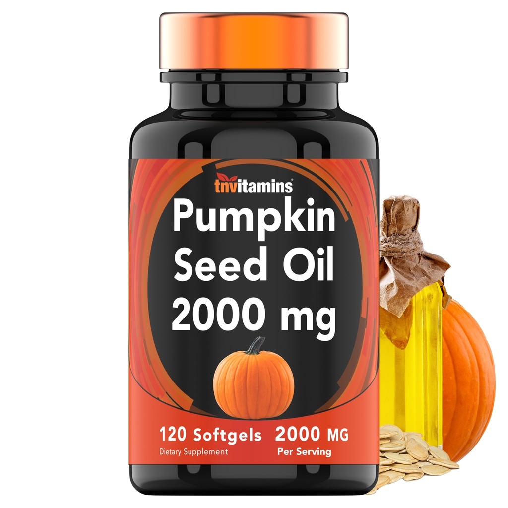 tnvitaminen Pumpkin Seed Oil - 2000 mg per portie x 120 Softgels