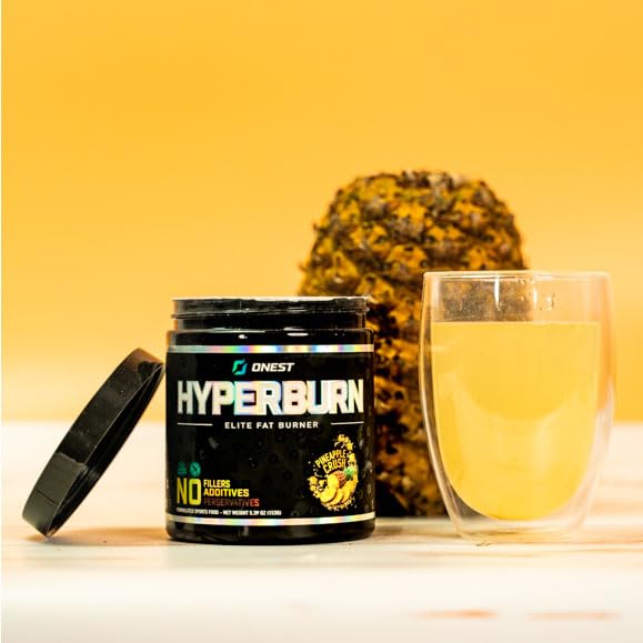 ONEST Hyperburn Fat Burner Powder – 153g (30 portions) Augmentation de l'énergie et supplément de soutien de performance Métabolisme Booster & Sports Nutrition Poudre pour les hommes et les femmes