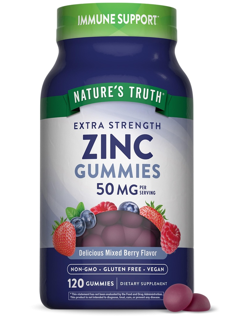 De waarheid van de natuur Zink Gummies voor volwassenen 50mg 