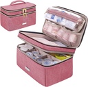 Medicijn Berging Bag Pill Fles Organizer met Portable Small Pouch Reizen Medicijn Fles Organizer voor Noodhulp Home EHBO Box Kit (Rood)