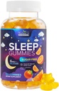 Slaap Gummies 6mg Per Serving - Suikervrij Melatonine Gummy Supplement voor volwassenen - Natural Zero Sugar Slapen Gummy voor volwassenen & Kids, Oranje smaak, Extra sterkte Slaap Ondersteuning - 120 Gummies