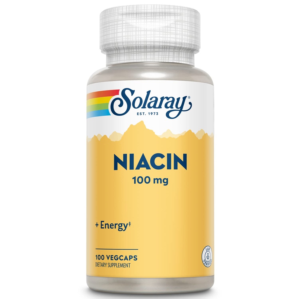 SOLARAY Niacin 100 mg, vitamine B3 