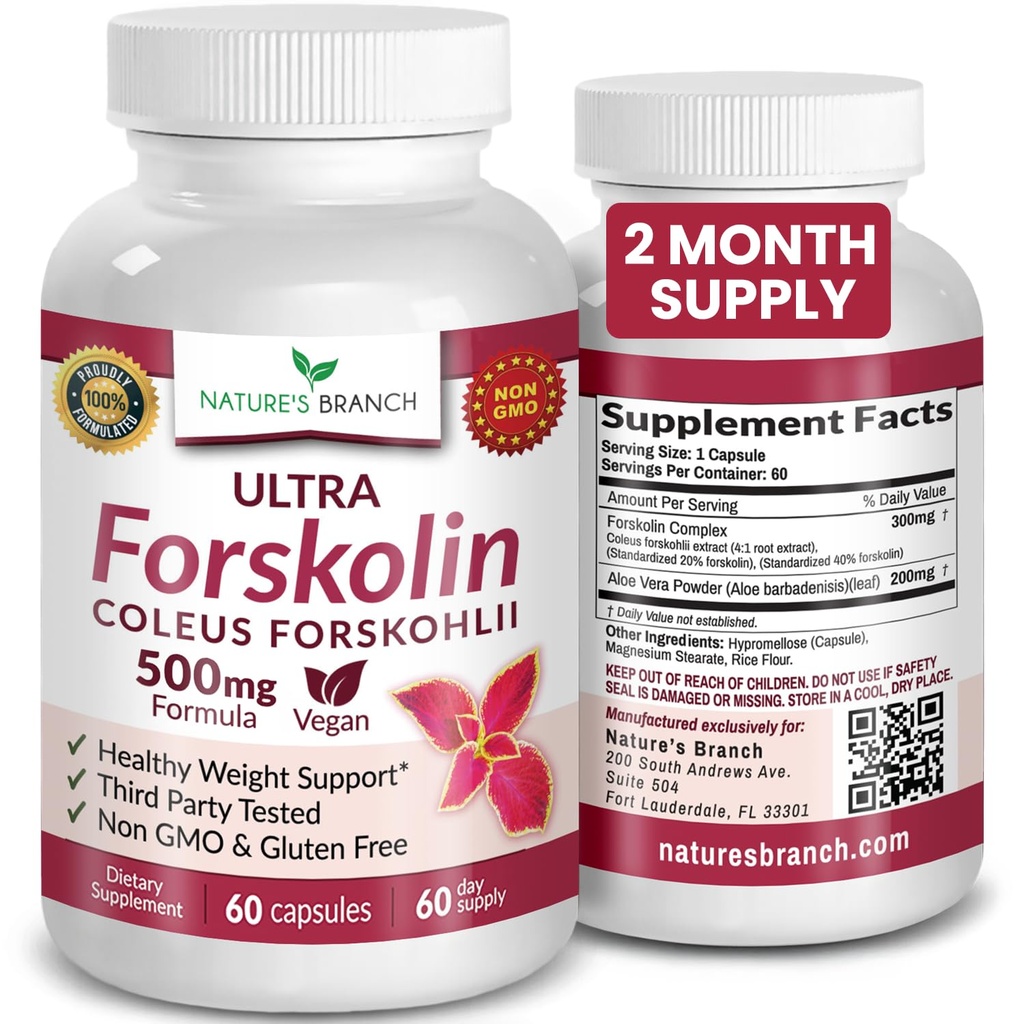 Ultra Pure Forskolin voor gewichtsmanagement Maximale sterkte 
