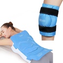 REVIX Full Back Ice Pack for Injuries Herbruikbaar Large Gel Ice Wrap for Back Pain Relief and XL Knee Ice Pack Wrap Around Gehele knie Na Chirurgie